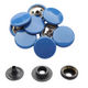 15mm 4-Part Press Studs with Colour Caps and Black Components - Small (10 Sets)